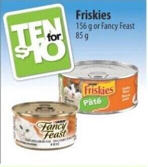 Friskies 156g or Fancy Feast 85g offer at Co op