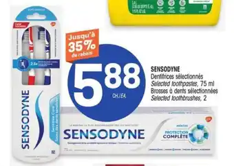 Uniprix SENSODYNE Selected Toothpaste & Toothbrush offer