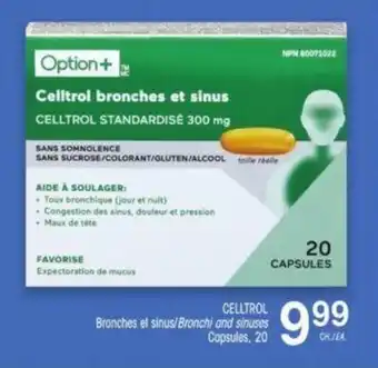 Uniprix CELLTROL Bronchi and Sinuses Capsules, 20 offer