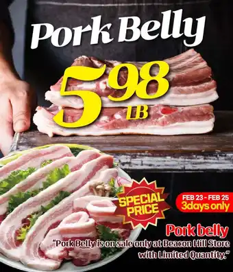 H-Mart Pork Belly offer