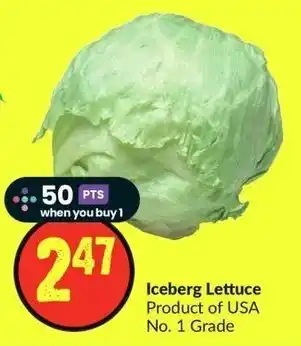 FreshCo Iceberg Lettuce offer