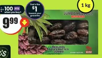 FreshCo Jumbo Medjool Dates 1kg offer