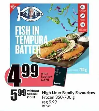 FreshCo High Liner Family Favourites Frozen 350-700g offer