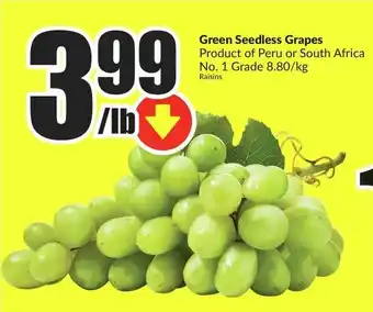 FreshCo Green Seedless Grapes offer