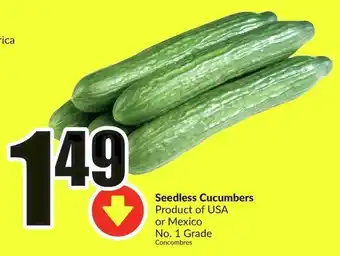 FreshCo Seedless Cucumbers offer