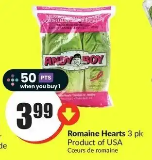 FreshCo Romaine Hearts 3 pk offer