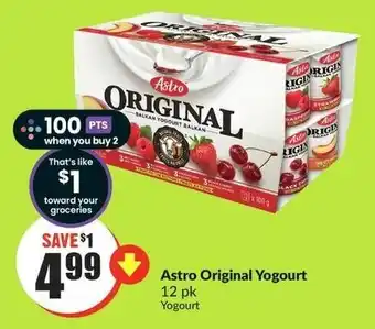 FreshCo Astro Original Yogourt 12 pk offer