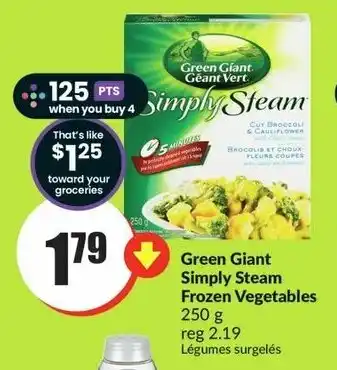 FreshCo Green Giant Simply Steam Frozen Vegetables 250g offer