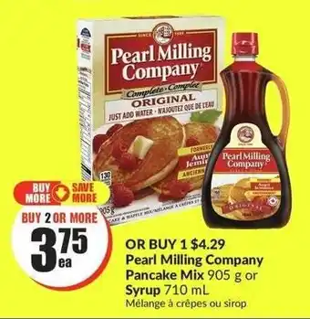FreshCo Pearl Milling Company Pancake Mix 905g or Syrup 710mL offer