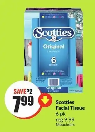 FreshCo Scotties Facial Tissue 6 pk offer