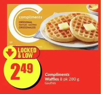 FreshCo Compliments Waffles 8 pk 280g offer