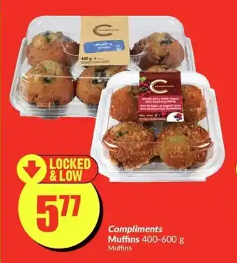 FreshCo Compliments Muffins 400-600g offer