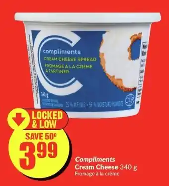 FreshCo Compliments Cream Cheese 340g offer