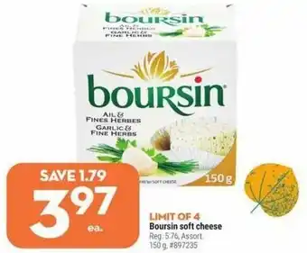 Giant Tiger Boursin soft cheese offer