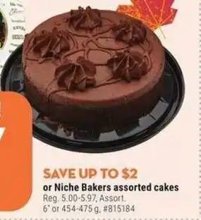 Giant Tiger Niche bakers assorted cakes offer