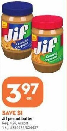 Giant Tiger Jif peanut butter offer