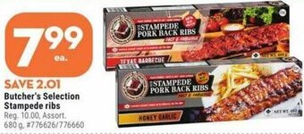 Giant Tiger Butcher's selection stampede ribs offer