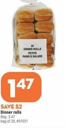 Giant Tiger Dinner rolls offer