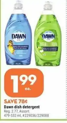 Giant Tiger Dawn dish detergent offer