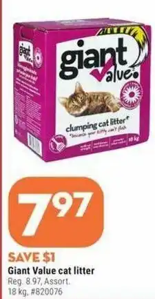 Giant Tiger Giant value car litter offer