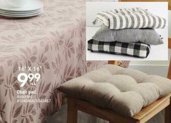 Giant Tiger Chair pad offer