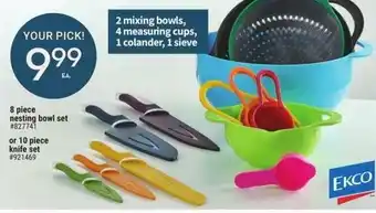 Giant Tiger 8 Piece nesting bowl set offer