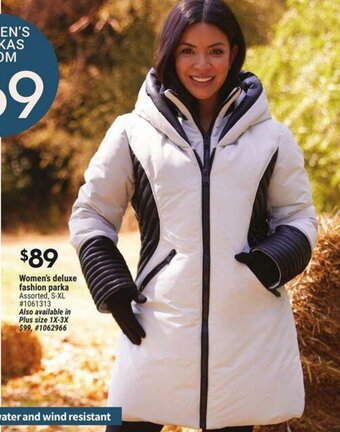 Giant Tiger Women's deluxe fashion parka offer
