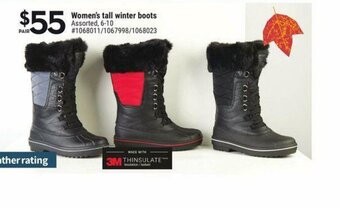 Giant Tiger Women's tall winter boots offer