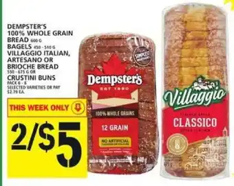 Food Basics Dempster's 100% Whole Grain Bread offer