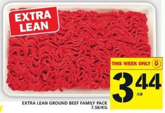 Food Basics Extra Lean Ground Beef Family Pack offer