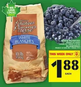 Food Basics White Potatoes,Blueberries offer