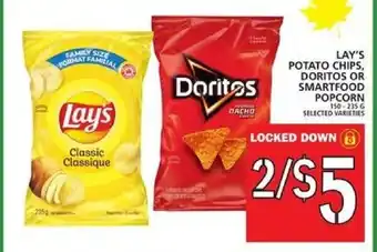 Food Basics Lay's Potato Chips Doritos or Smartfood Popcorn offer