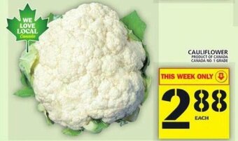 Food Basics Cauliflower offer