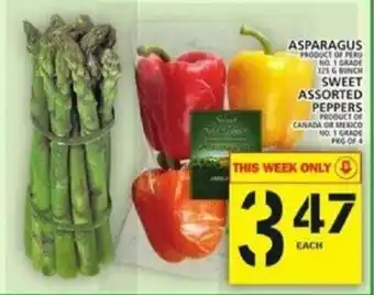 Food Basics Asparagus and Sweet Assorted Peppers offer