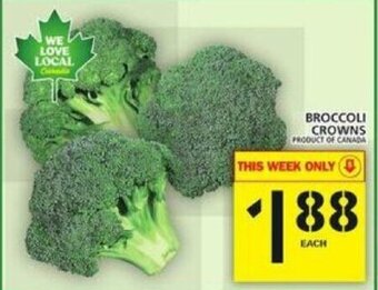 Food Basics Broccoli Crowns offer
