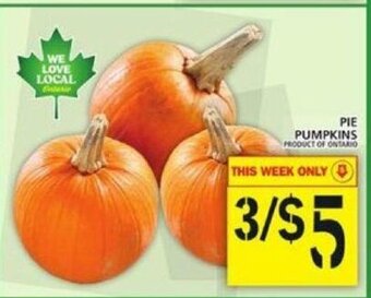 Food Basics Pie Pumpkins offer