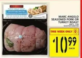 Food Basics Marc Angelo Seasoned Pork or Turkey Roast offer