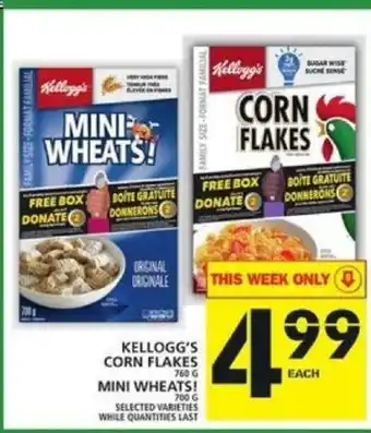 Food Basics Kellogg's Corn Flakes offer