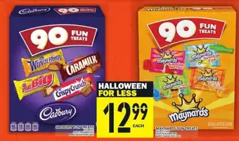 Food Basics Cadburry Fun Treats, Maynards Fun Treats offer