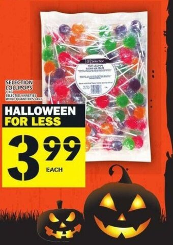 Food Basics Selection Lollipops offer
