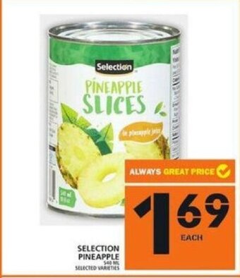 Food Basics Selection Pineapple offer