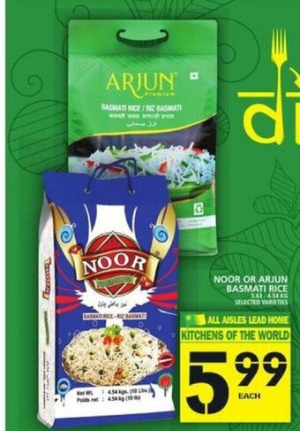 Food Basics Noor Or Arjun Basmati Rice offer