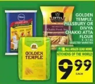 Food Basics Golden Temple, Pillsbury Or Divya Chakki Atta Flour offer