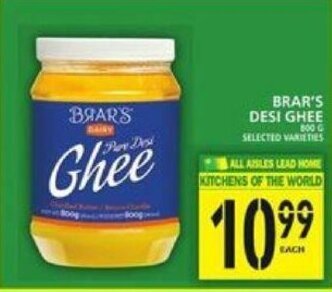 Food Basics Brar's Desi Ghee offer