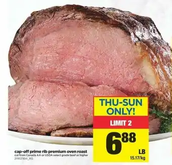 Real Canadian Superstore Cap-off Prime Rib Premium Oven Roast offer