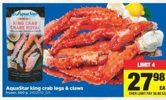 Real Canadian Superstore AquaStar King Crab Legs & Claws offer
