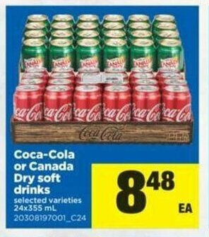 Real Canadian Superstore Coca-Cola or Canada Dry Soft Drinks offer
