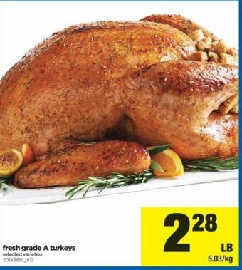 Real Canadian Superstore Fresh Grade A Turkeys offer