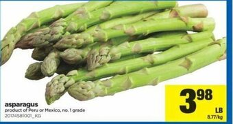Real Canadian Superstore Asparagus offer
