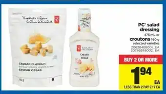 Real Canadian Superstore Salad Dressing Croutons offer